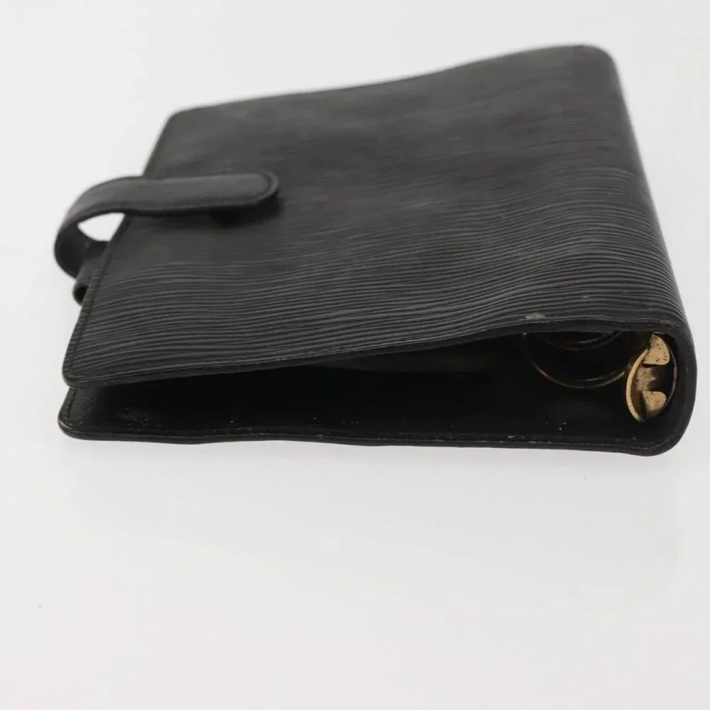 LOUIS VUITTON Epi Agenda MM Day Planner Cover Black